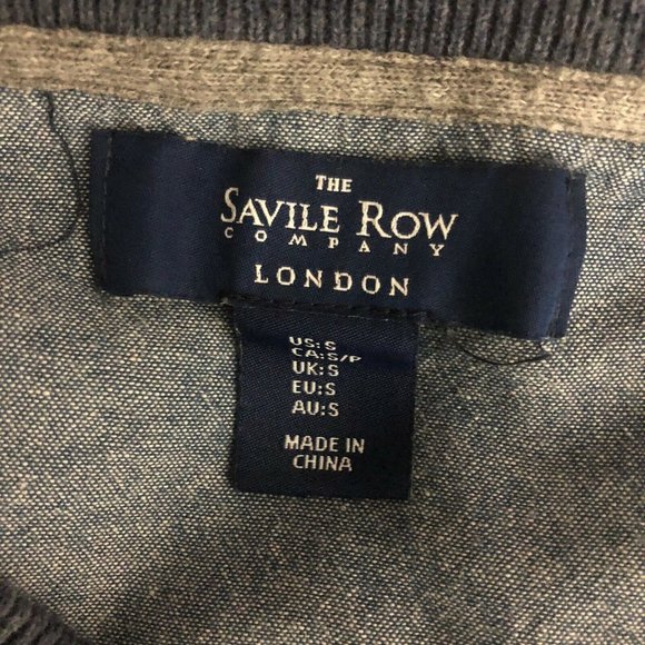 The Savile Row Co. Men's Pullover Sweater V Neck - Picture 4 of 4